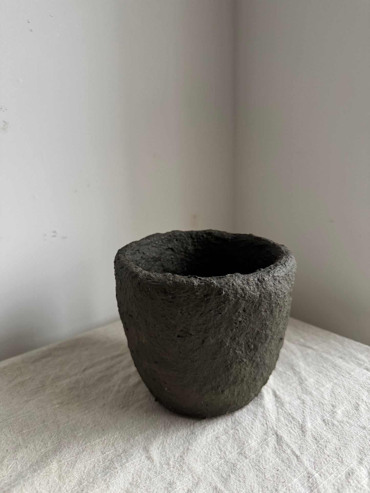 EARTH  | textured earthy brown wabi sabi pot