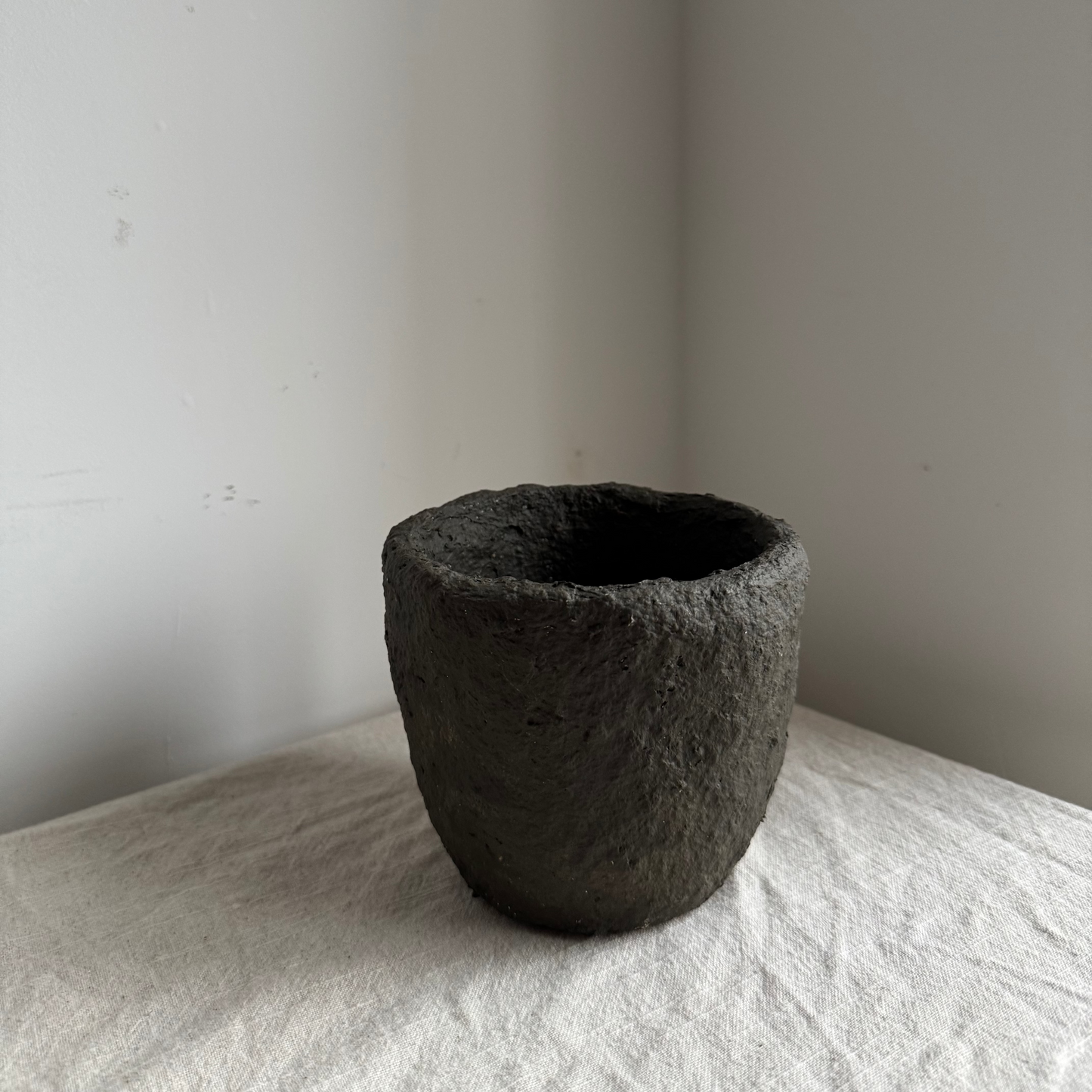 EARTH  | textured earthy brown wabi sabi pot