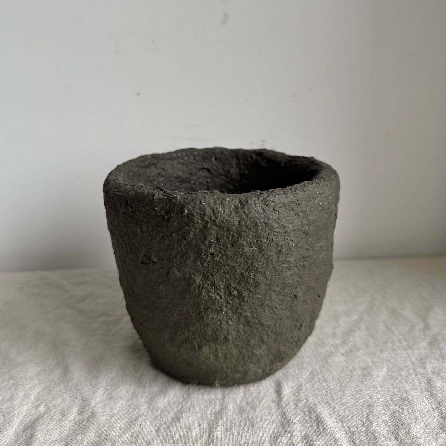 EARTH  | textured earthy brown wabi sabi pot