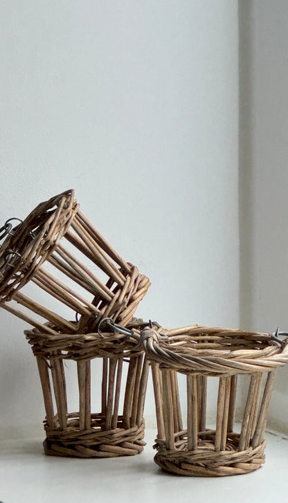 Small Vintage Wicker Baskets