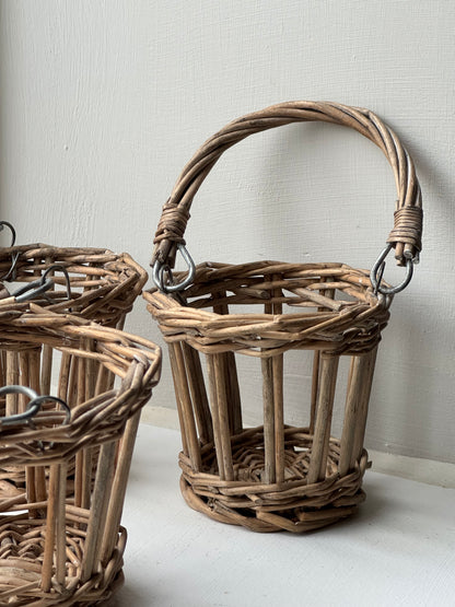 Small Vintage Wicker Baskets