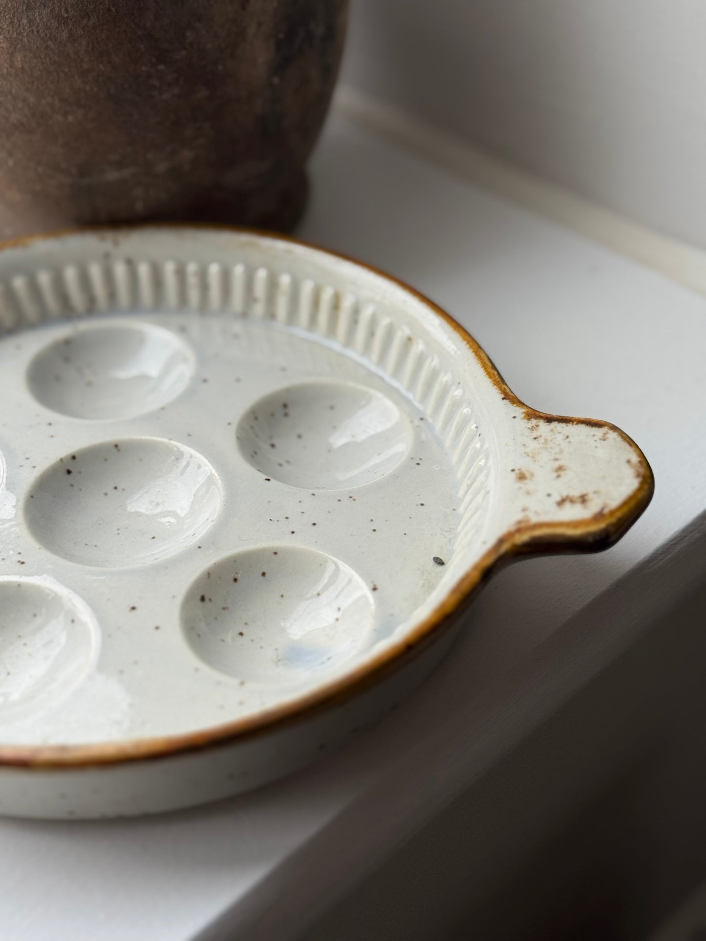 Vintage French Escargot Plate