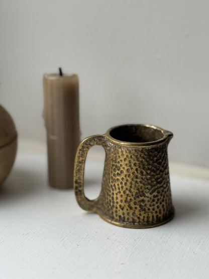 Miniature Hammered Brass Jug