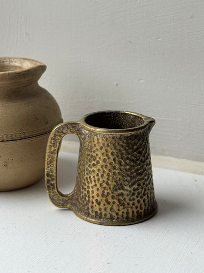 Miniature Hammered Brass Jug