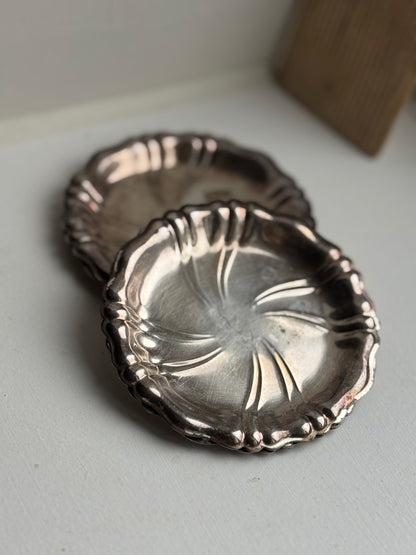 Set of 4 Vintage Silver Dishes
