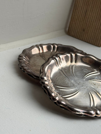 Set of 4 Vintage Silver Dishes