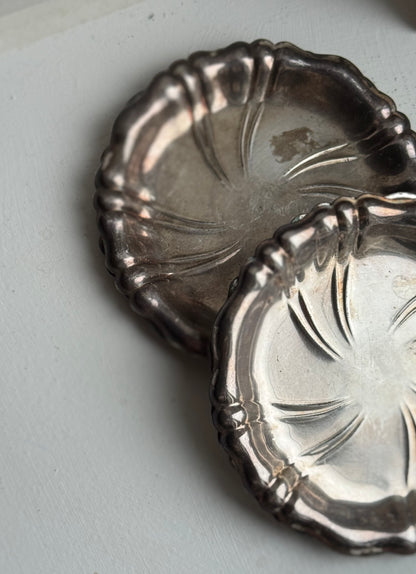 Set of 4 Vintage Silver Dishes