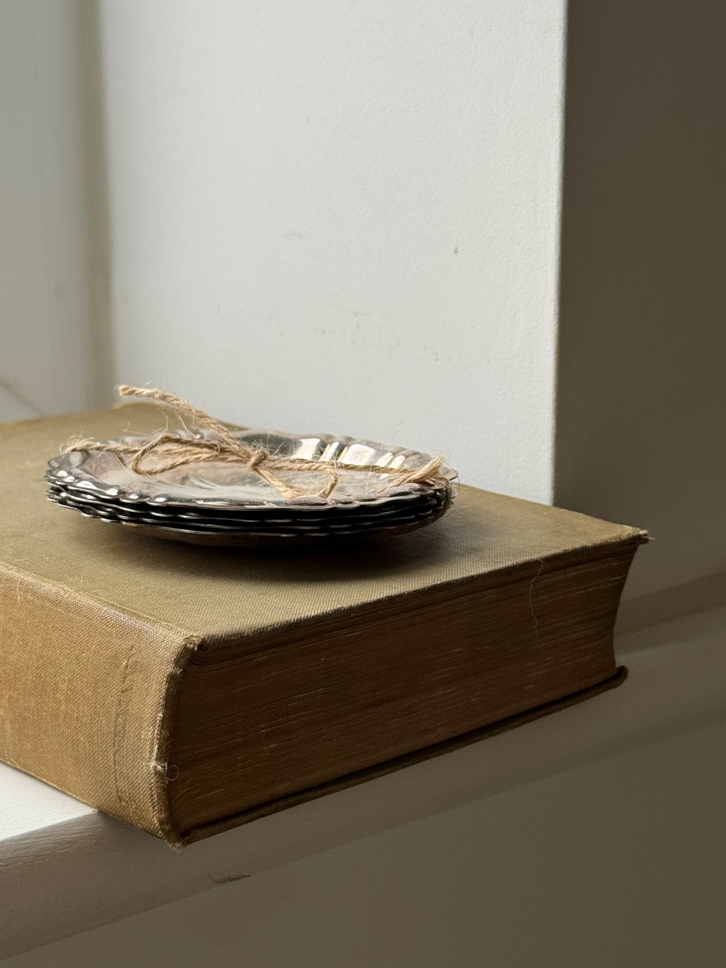 Set of 4 Vintage Silver Dishes