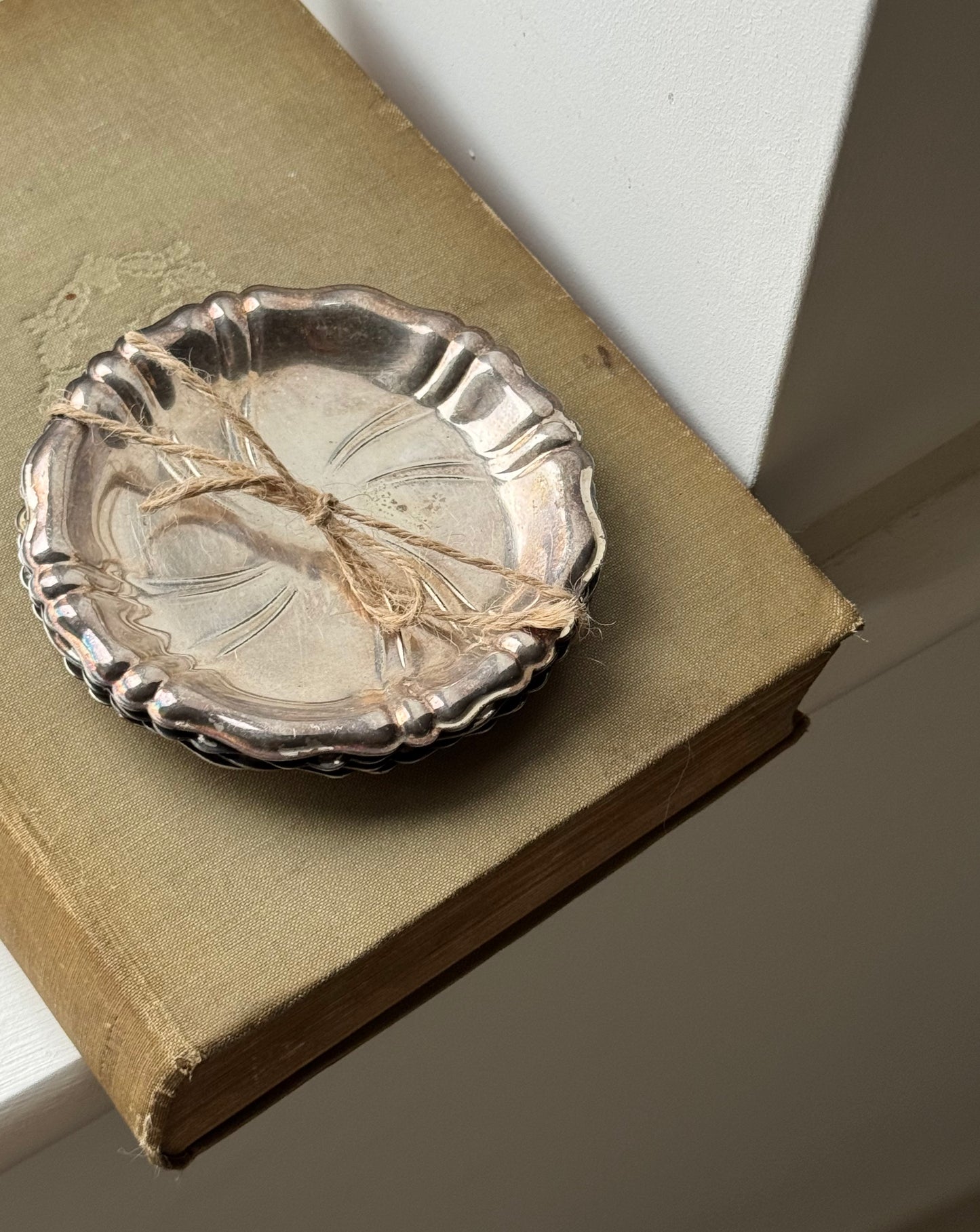 Set of 4 Vintage Silver Dishes