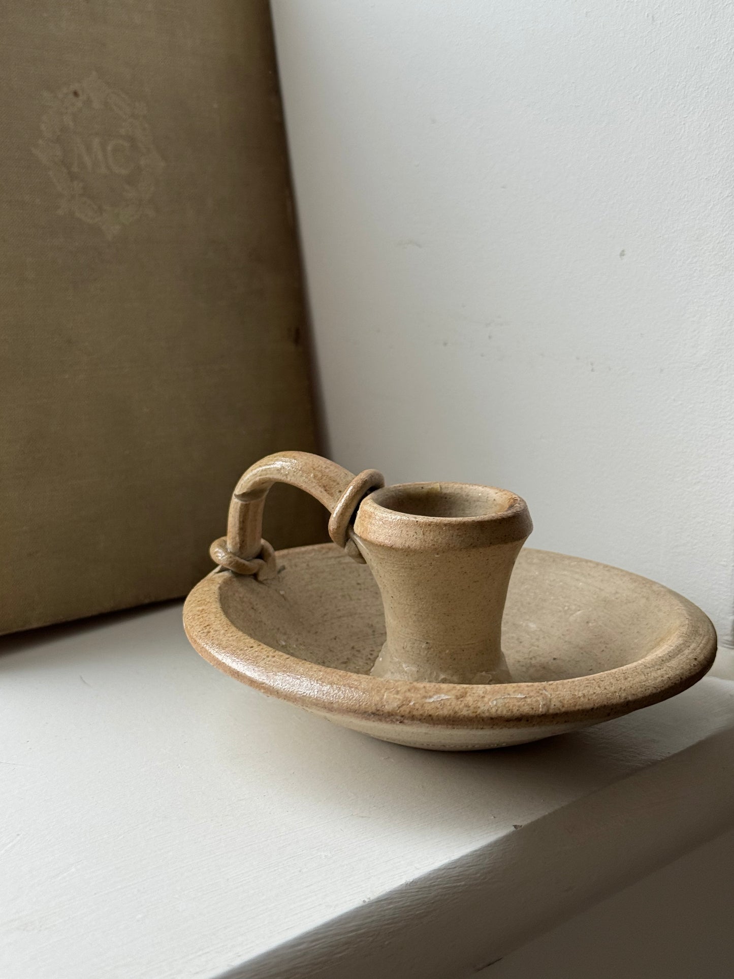 Stoneware Pottery Candle Holder