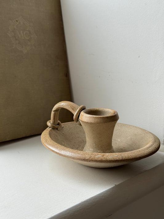 Stoneware Pottery Candle Holder