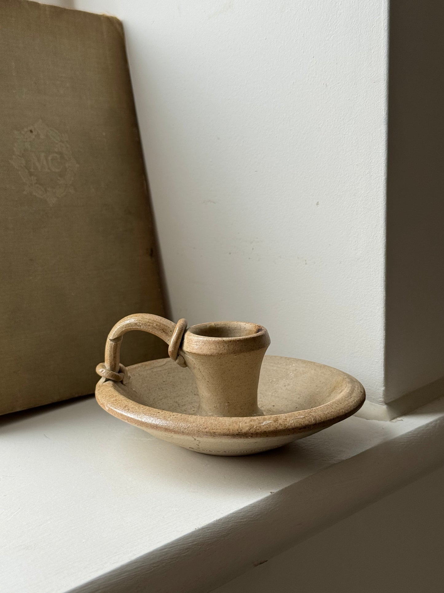 Stoneware Pottery Candle Holder