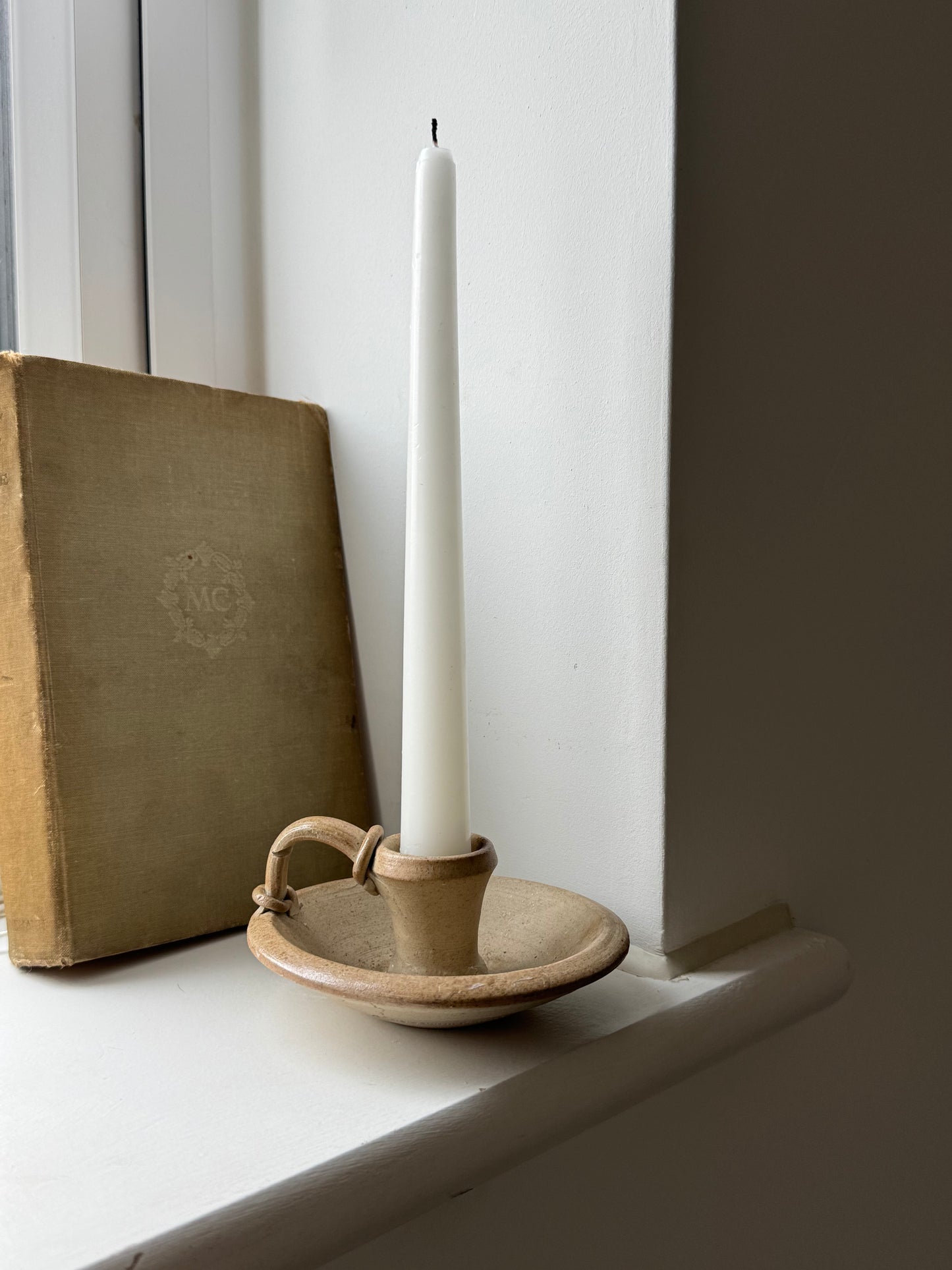 Stoneware Pottery Candle Holder