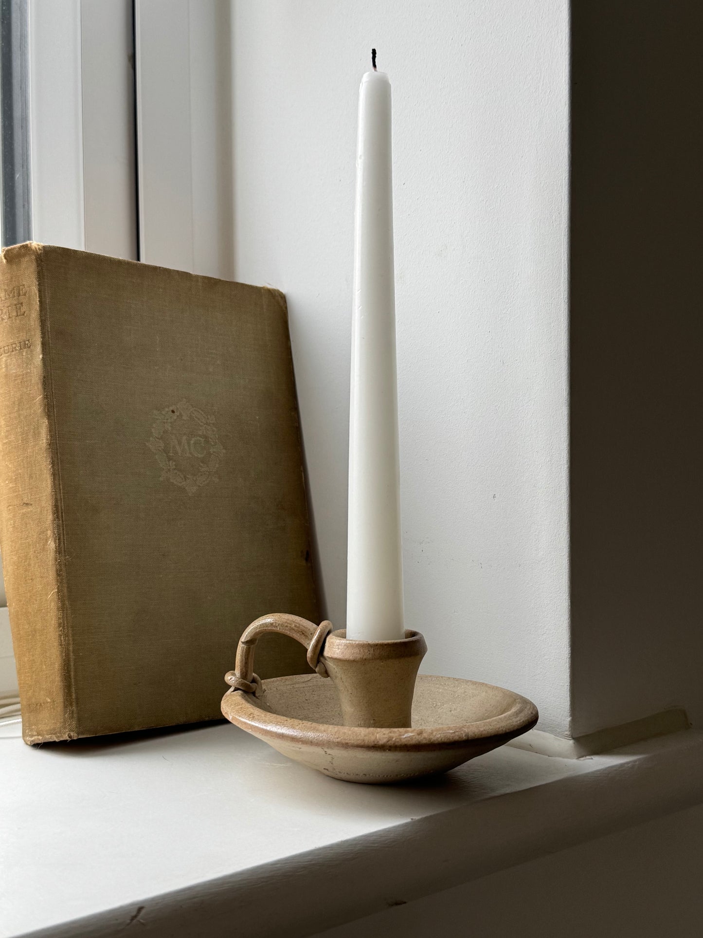 Stoneware Pottery Candle Holder