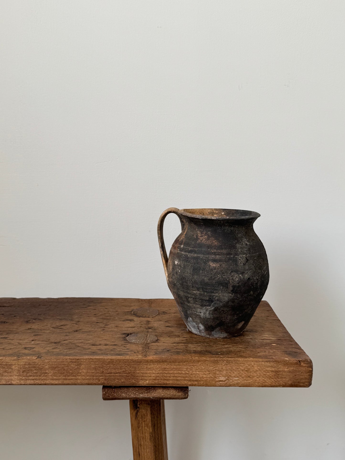 Vintage Hand Thrown Earthenware Jug