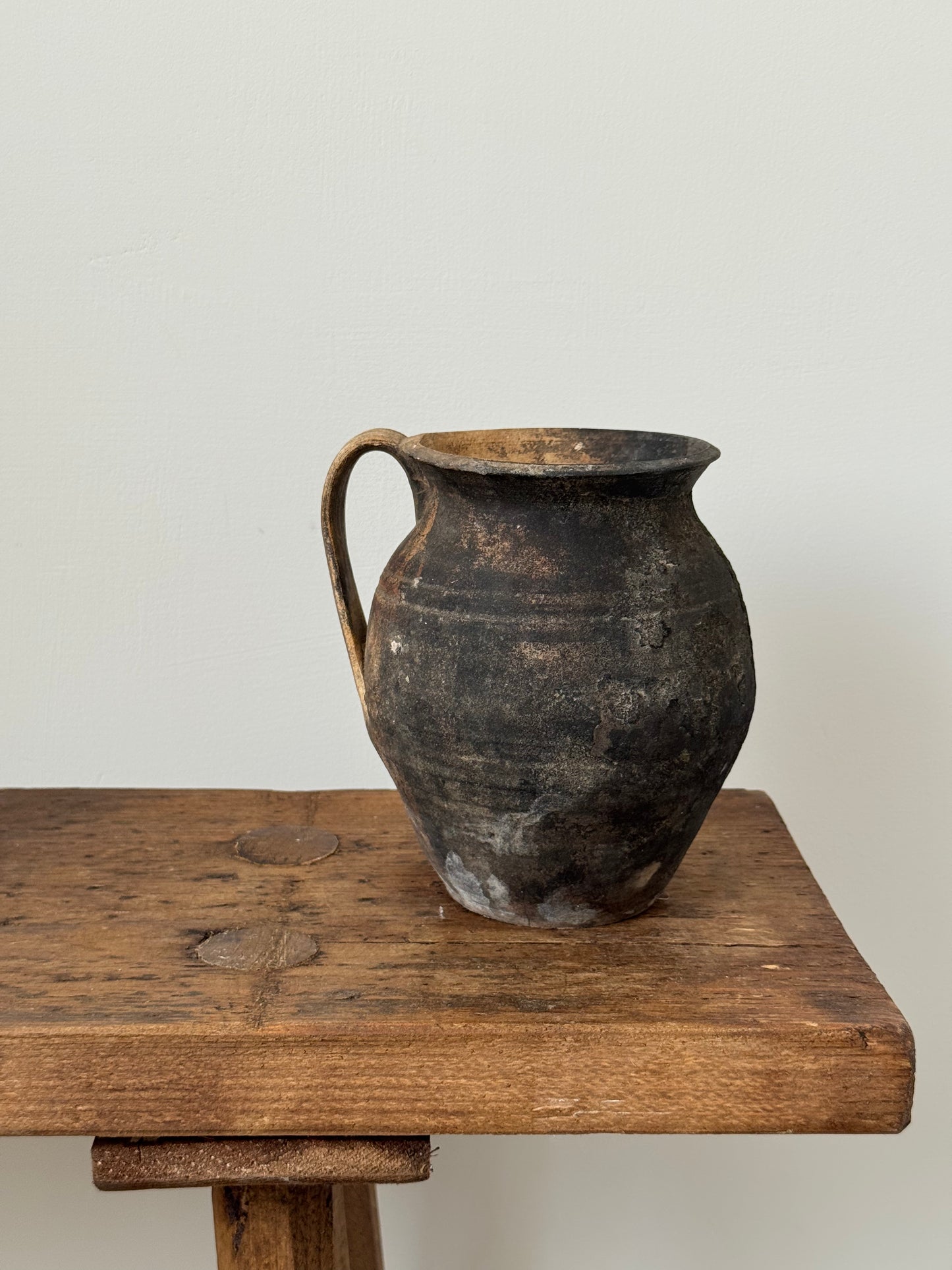 Vintage Hand Thrown Earthenware Jug