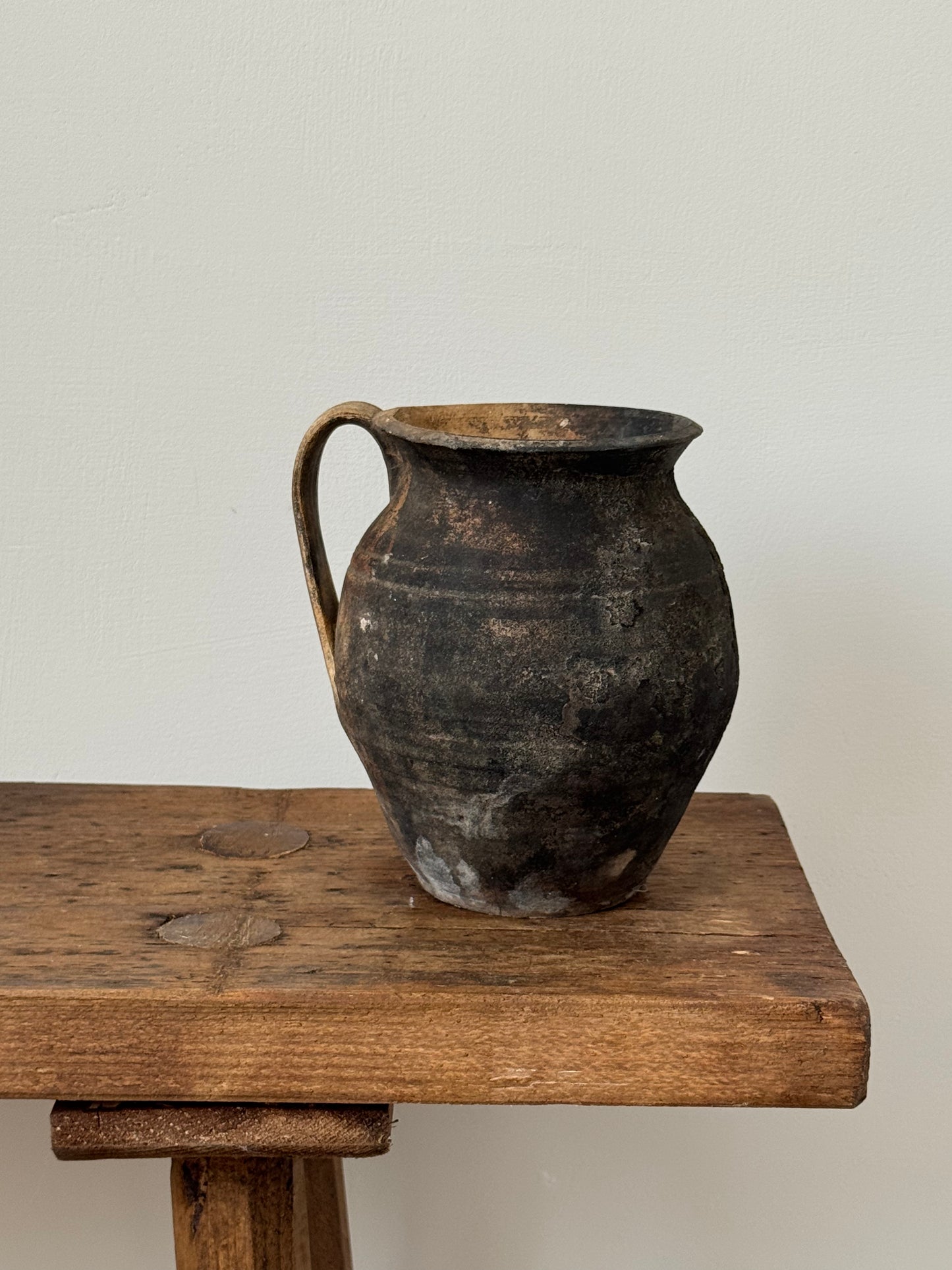 Vintage Hand Thrown Earthenware Jug