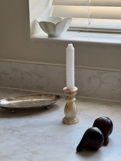Vintage Onyx Candle Holder