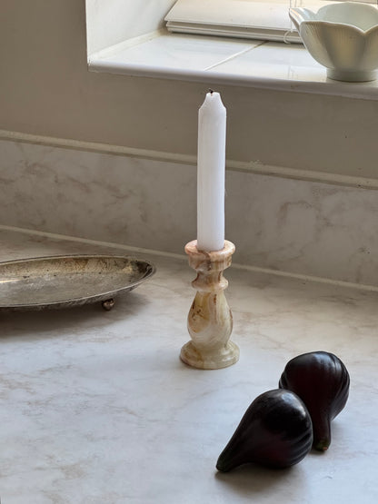 Vintage Onyx Candle Holder