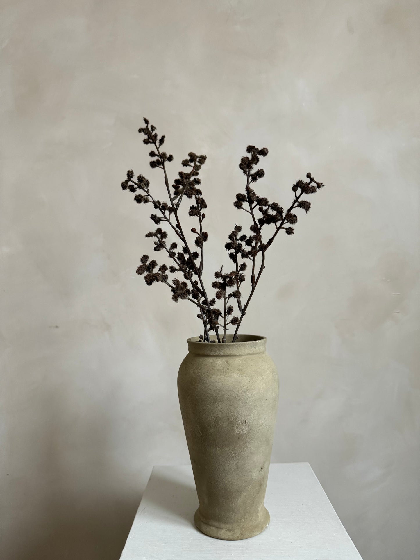 EARTH  |  Light brown beige stone effect vase