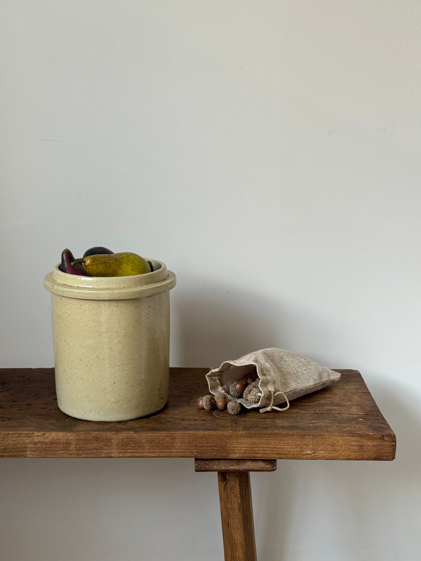 Glazed Stoneware Utility Pot