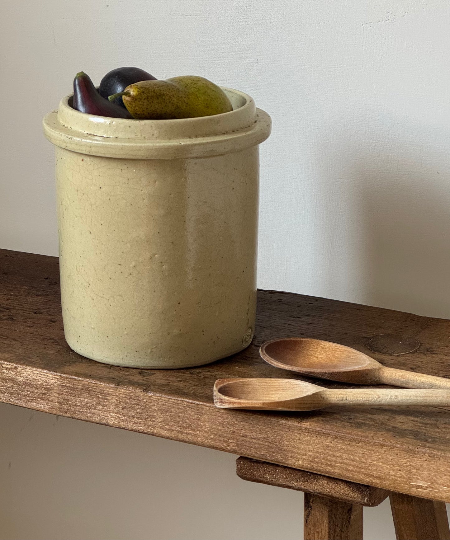 Glazed Stoneware Utility Pot