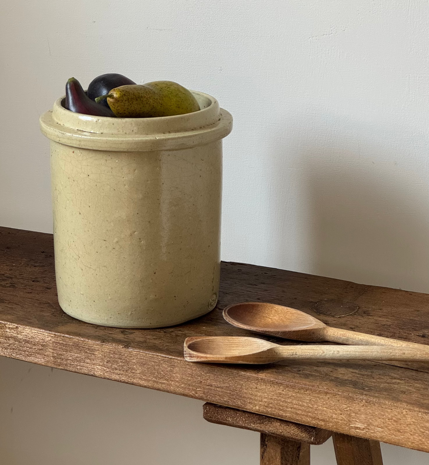 Glazed Stoneware Utility Pot
