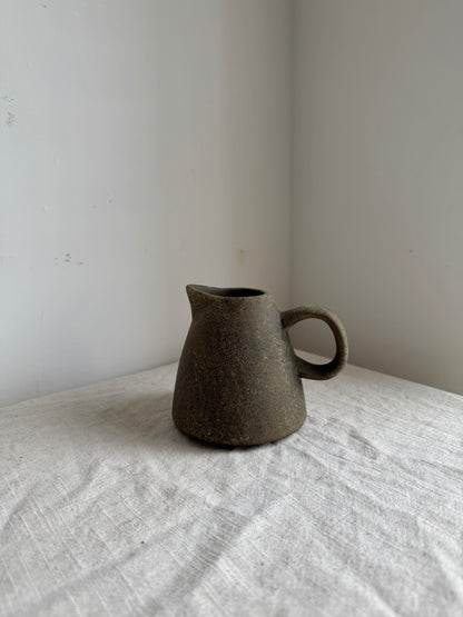 Up-cycled  | earthy brown small decorative jug