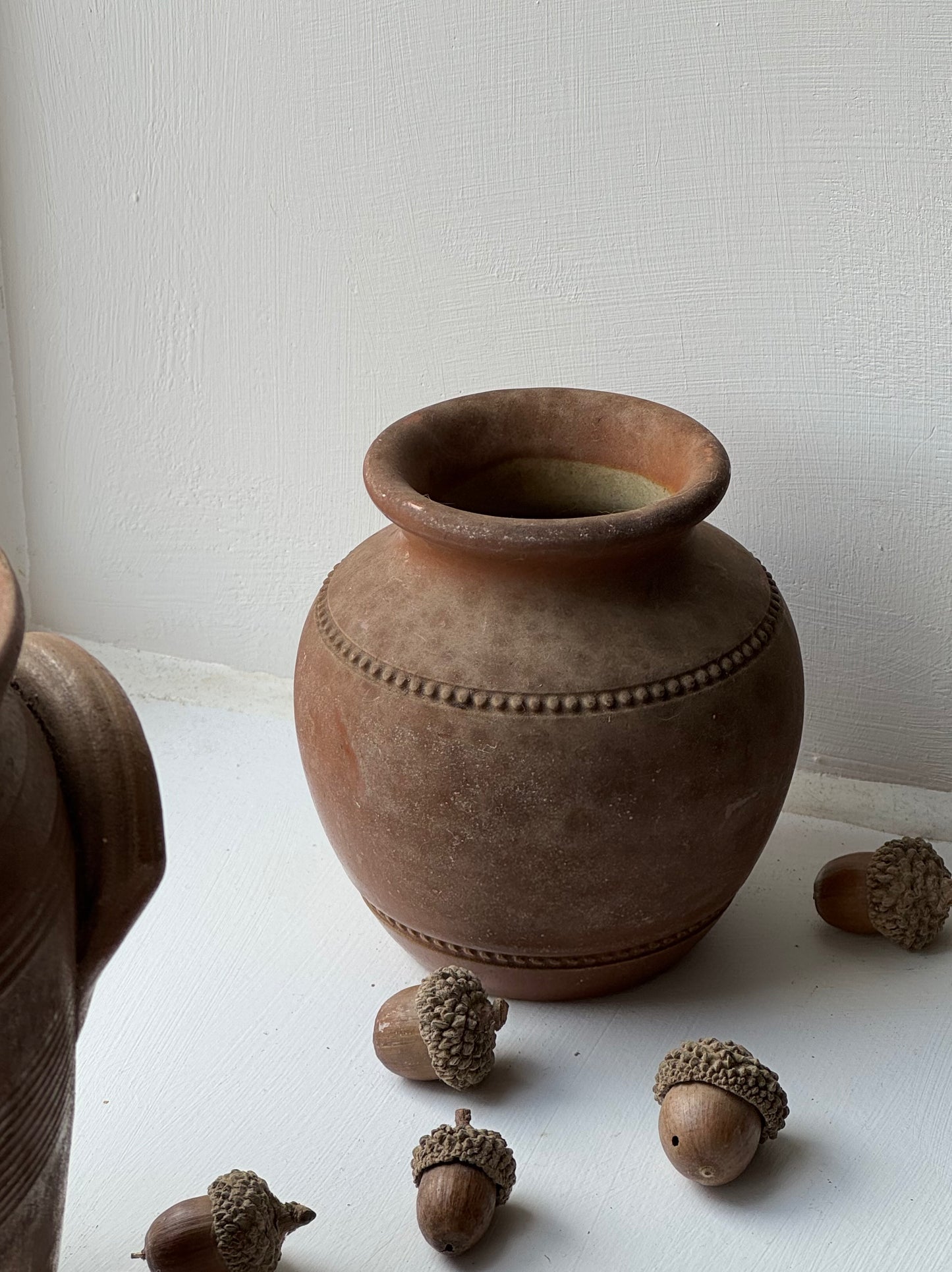 Small Vintage Brown Pot