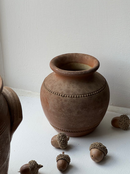 Small Vintage Brown Pot