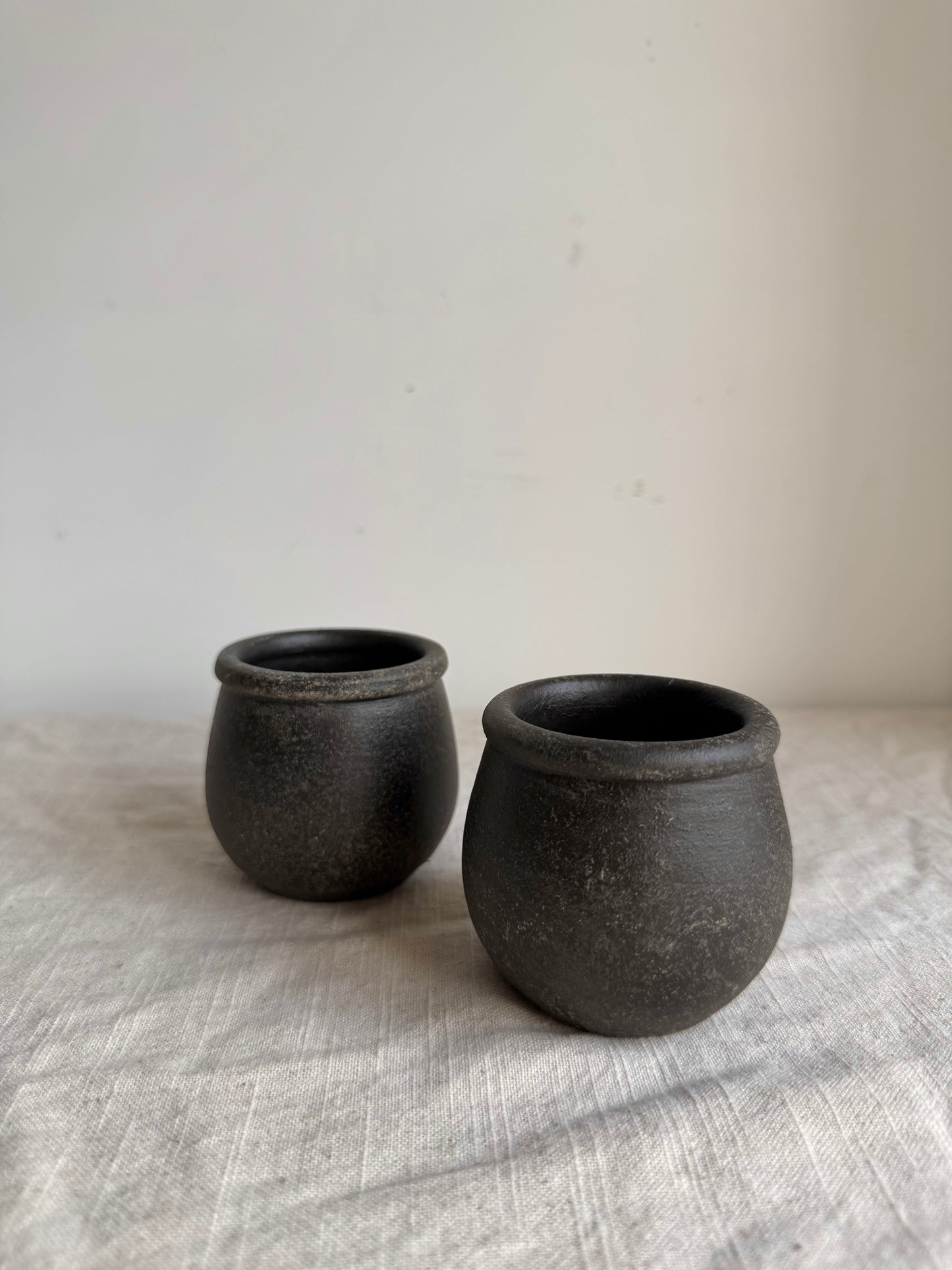 EARTH  | dark earthy brown mini pottery