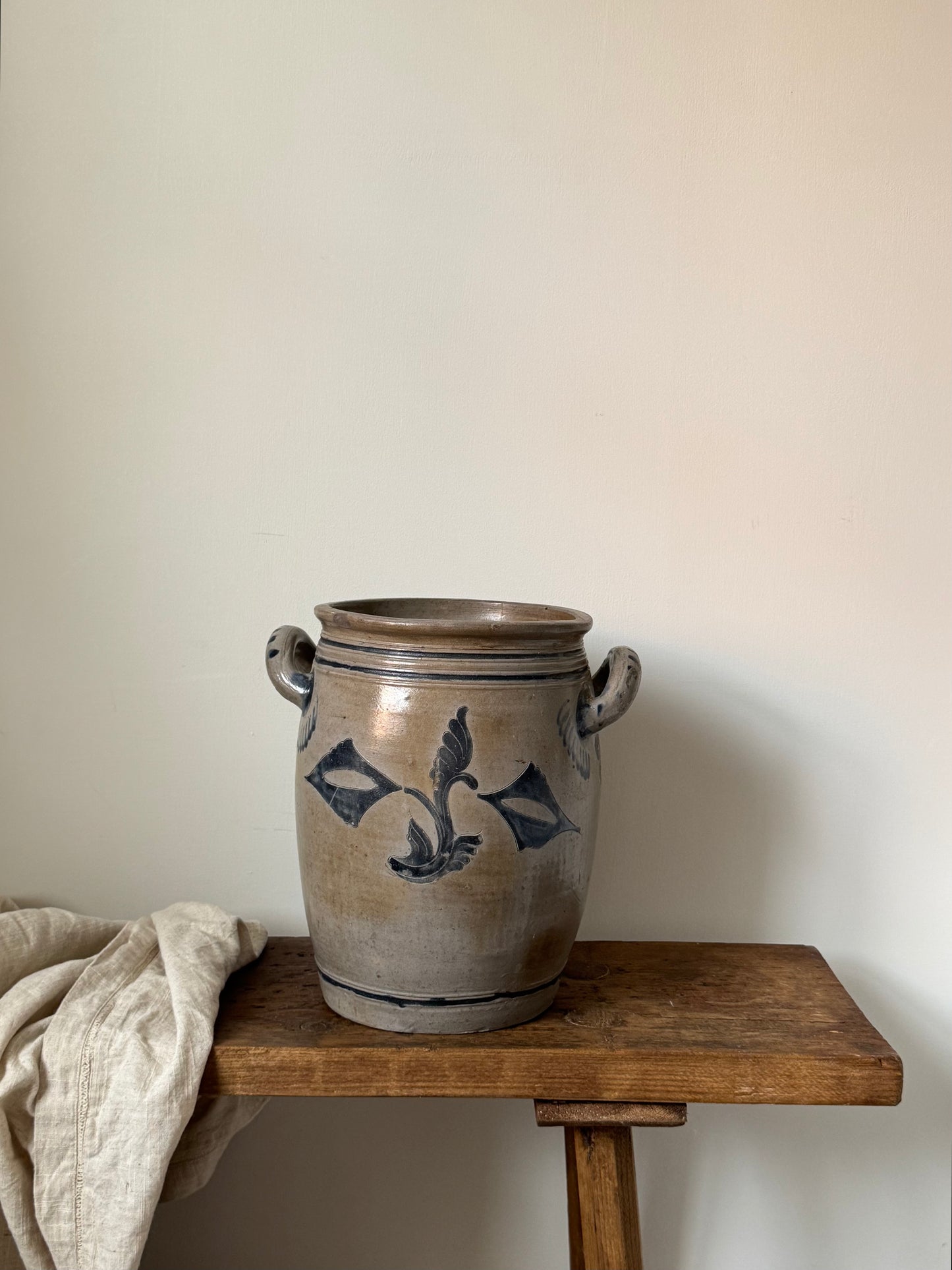 Large French Salt-glazed Alsace Pot