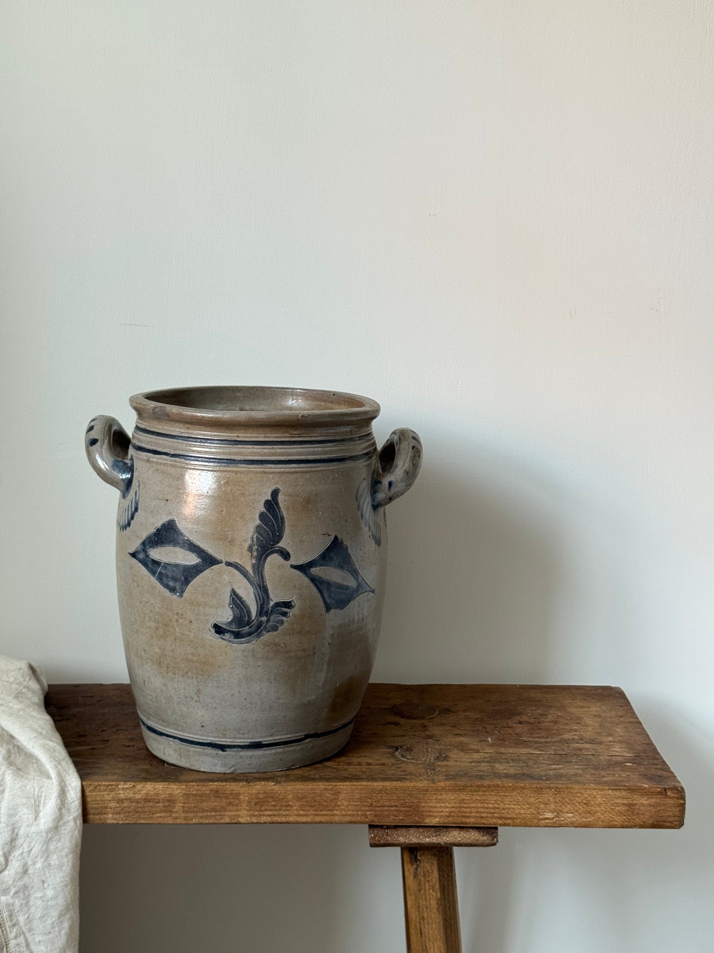 Large French Salt-glazed Alsace Pot