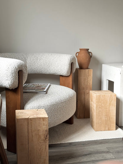 Solid Oak Wood Plinths