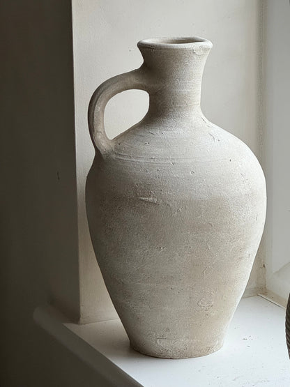 Up-Cycled | Large Off-White Mediterranean Style Jug