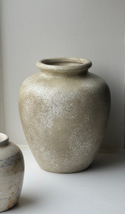 Up-Cycled | Stone-Effect Medium Rounded Urn