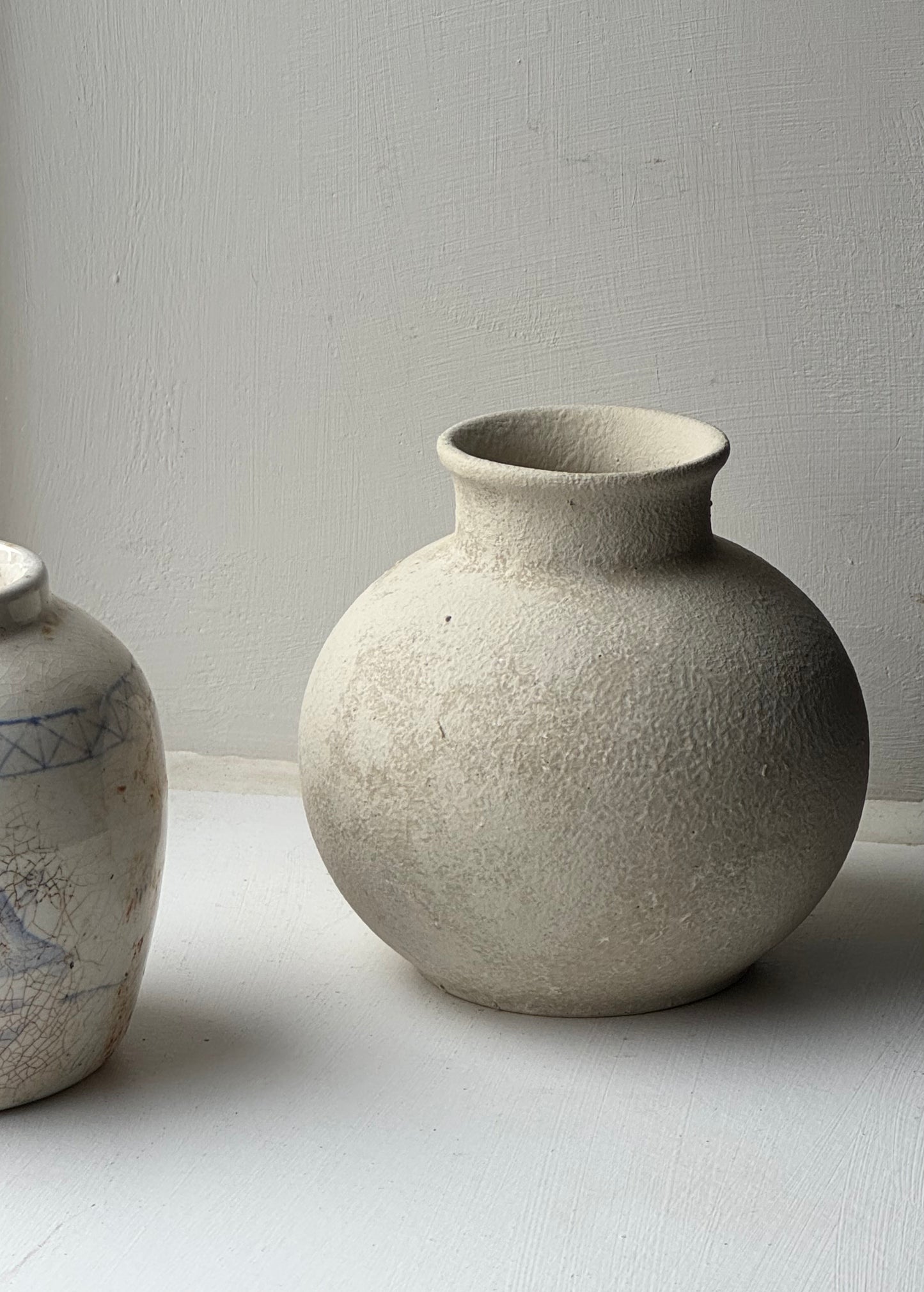 Up-Cycled | Soft Beige Small Rounded Pot