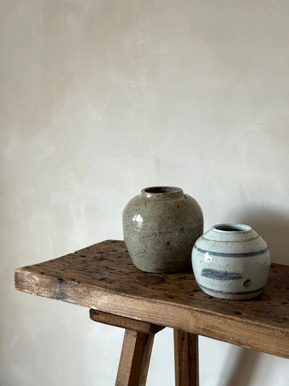 Pale Blue Antique Ginger Jar