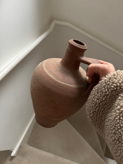 Large Terracotta Handled Vessel