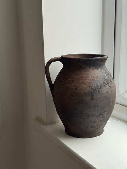 Deep Earthy Brown Mediterranean Jug