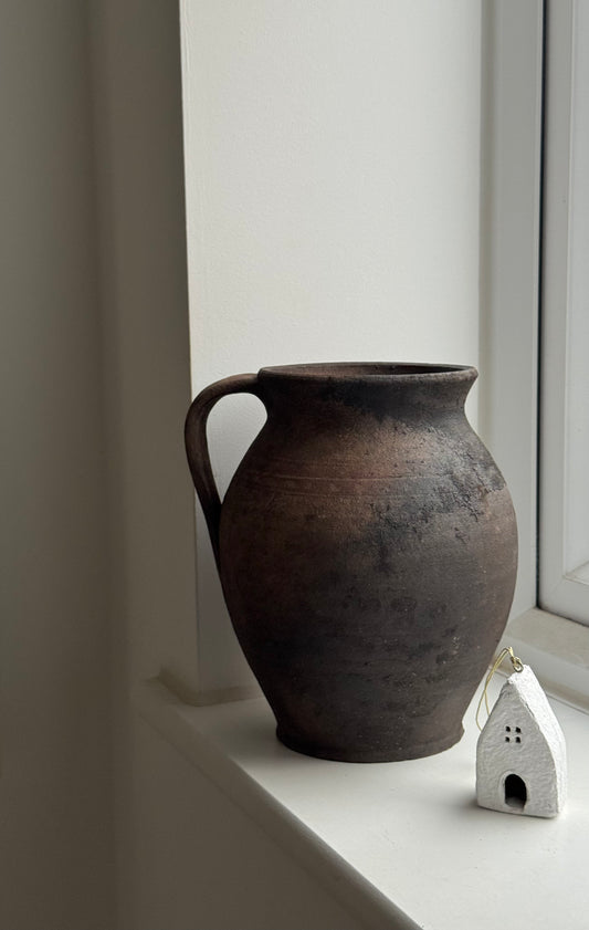 Deep Earthy Brown Mediterranean Jug