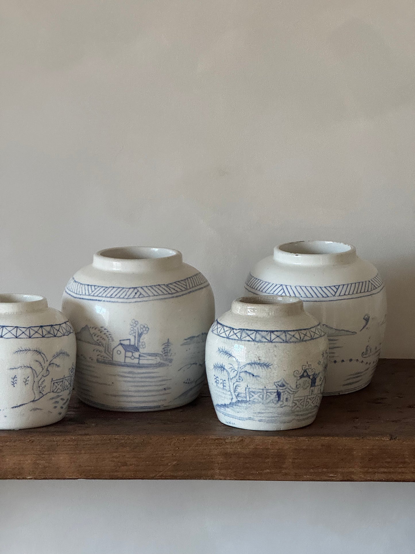 Small Vintage Chinese Ginger Jars
