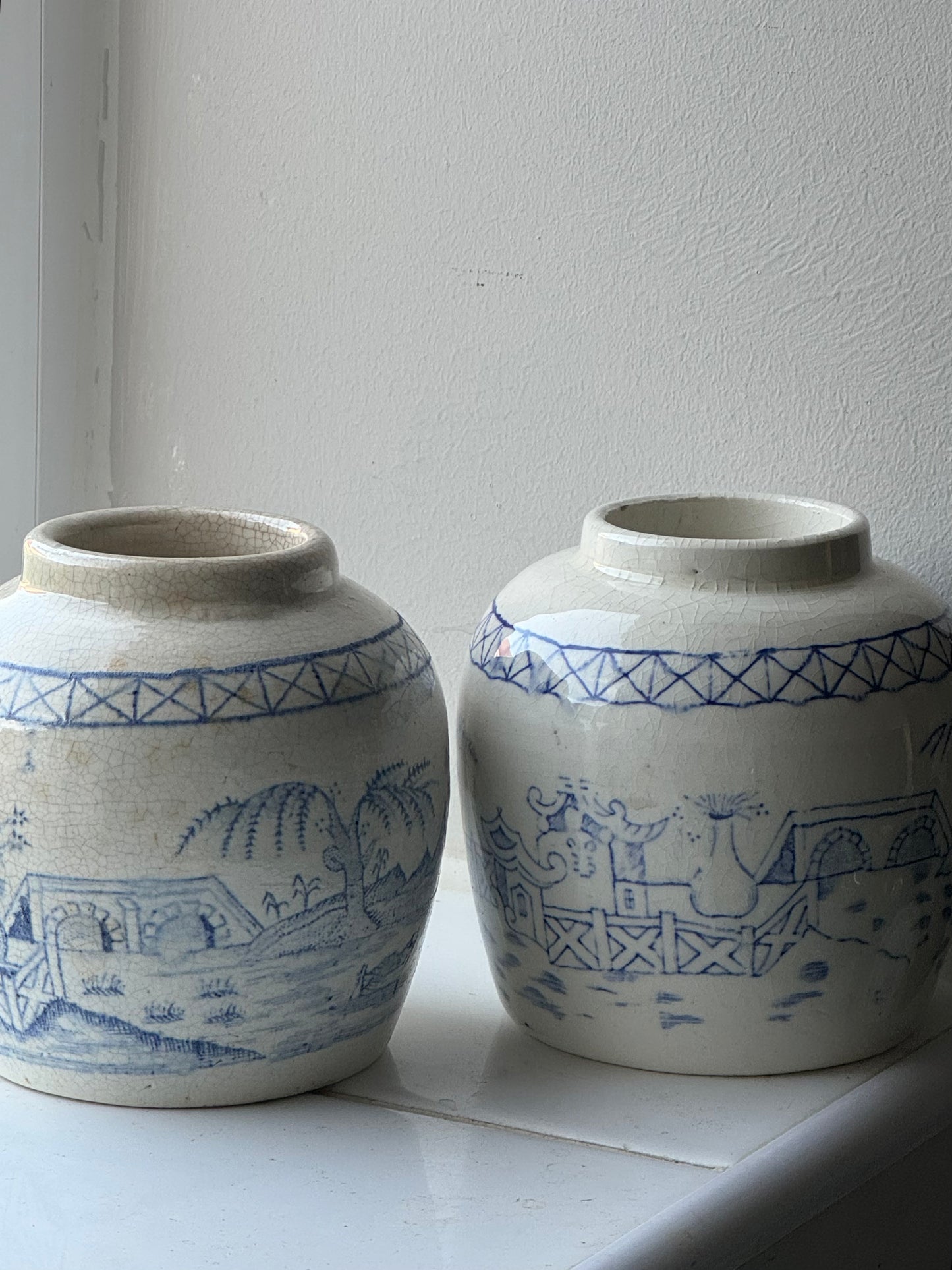 Small Vintage Chinese Ginger Jars
