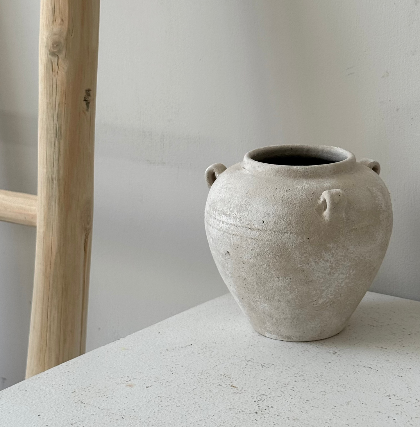 Up-Cycled | Aged Effect Tri-Handle Pot