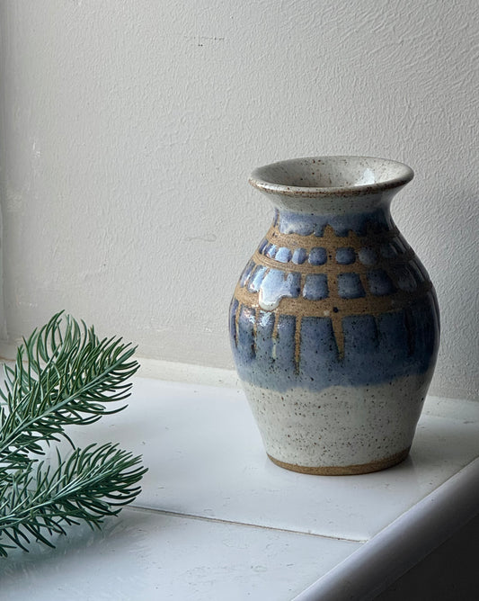 Small Pale Blue Studio Pottery Vase