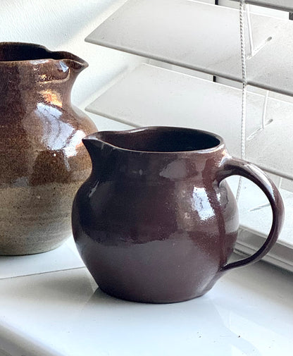Small deep brown vintage jug