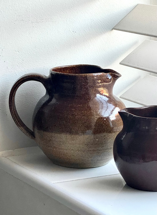 Two toned brown vintage jug