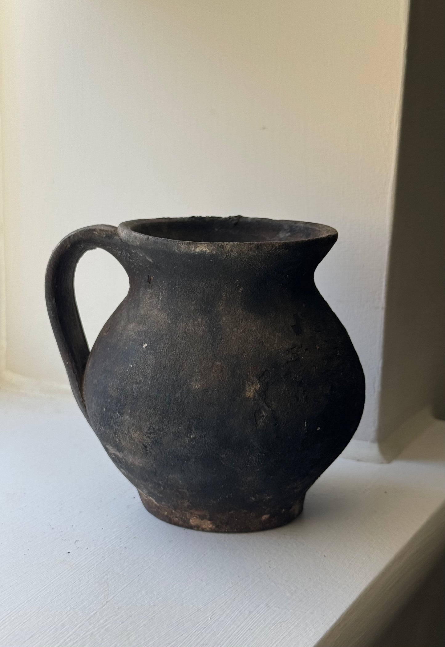 Earthy Charcoal Mediterranean Jug