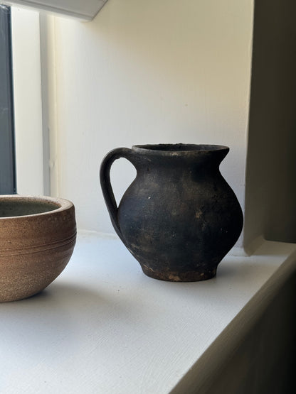 Earthy Charcoal Mediterranean Jug