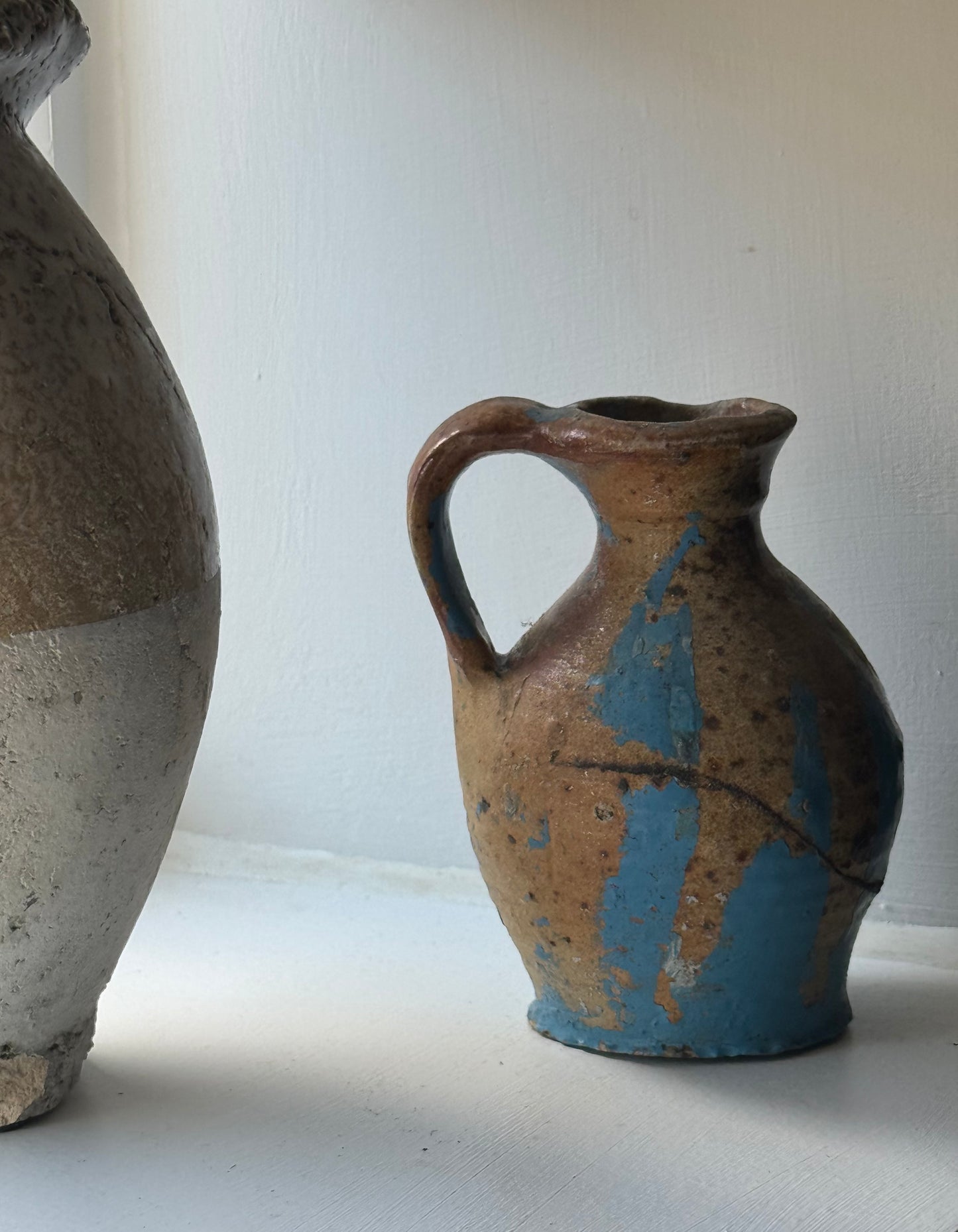 Blue Detail Vintage Mediterranean Jug